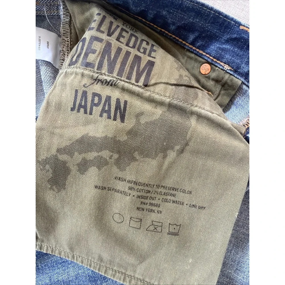 Todd Snyder Selvedge Jeans 34X32 Japanese Denim Button Fly Medium Wash